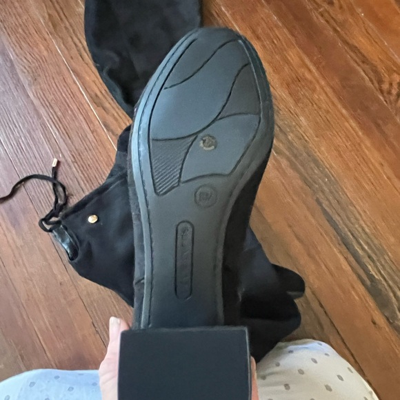 Liz Claiborne tall over the knee black suede riding boots size 8 - Picture 2 of 8